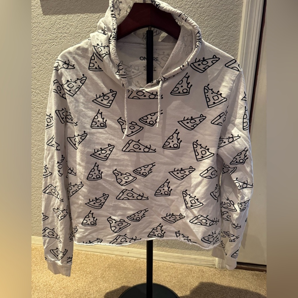 Pizza Print Hoodie